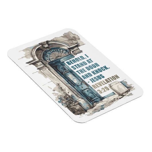 Openbaring 3:20 Ik sta aan de deur en klop Magneet (Rechterzijde)