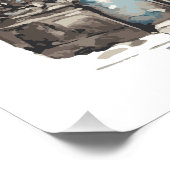 Openbaring 3:20 Ik sta aan de deur en klop Perfect Poster (Hoek)