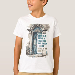 Openbaring 3:20 Ik sta aan de deur en klop T-shirt