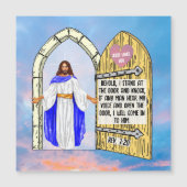 Openbaring 3:20 kaartmagneet (Voorkant)