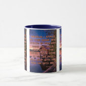 Openbaring 3:20 KJV Bijbel Schrift Pic Two-Tone Mok (Midden)