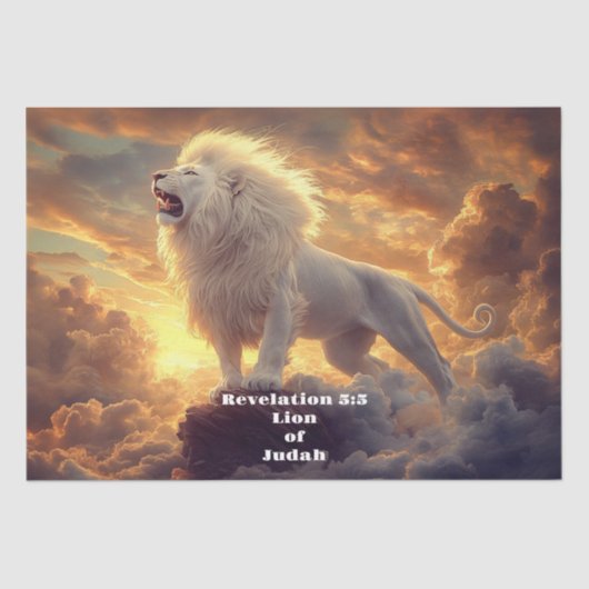 Openbaring 5:5 Leeuw van Juda Tissuepapier (Voorkant)