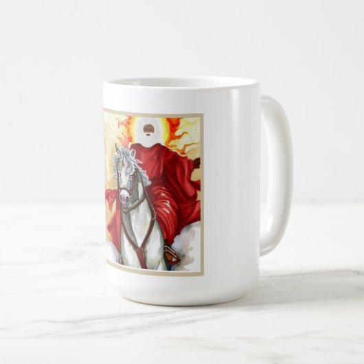 Openbaring De tweede aankomende Armageddon Apocaly Koffiemok (Voorkant rechts)