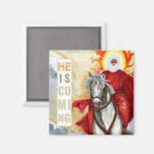 Openbaring De tweede aankomende Armageddon Apocaly Magneet (Voorkant / Achterkant)