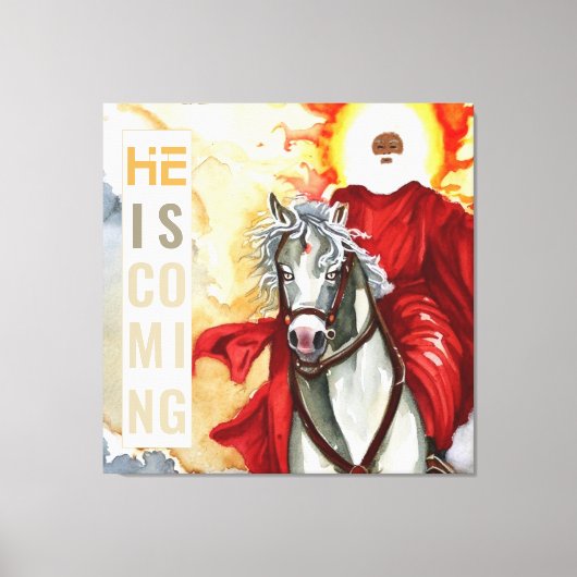 Openbaring De Tweede Komst Armageddon Apocalyps Canvas Afdruk (Voorkant)