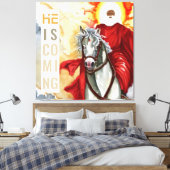 Openbaring De Tweede Komst Armageddon Apocalyps Canvas Afdruk (Insitu (Slaapkamer))