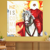 Openbaring De Tweede Komst Armageddon Apocalyps Canvas Afdruk (Insitu (Woonkamer))