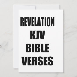 "Openbaring KJV Bijbelverzen" Typografie Kaart