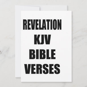 "Openbaring KJV Bijbelverzen" Typografie Kaart