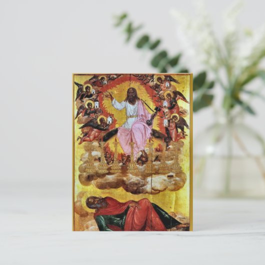Openbaring van Johannes de Goddelijke Orthodoxe Ic Briefkaart (Staand voorkant)