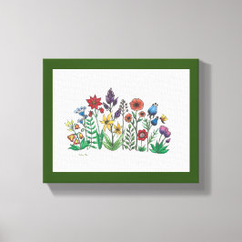 Openbaring van Vette Bloemen Stretched Canvas Prin