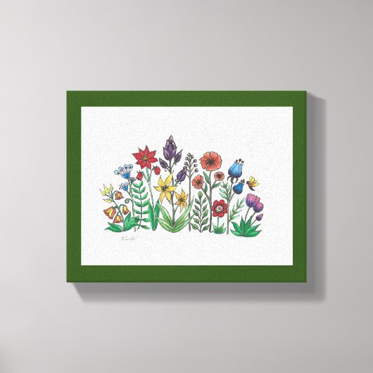 Openbaring van Vette Bloemen Stretched Canvas Prin (Voorkant)