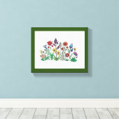 Openbaring van Vette Bloemen Stretched Canvas Prin Afdruk (Insitu (Houten vloer))