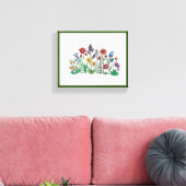 Openbaring van Vette Bloemen Stretched Canvas Prin Afdruk (Insitu (Woonkamer))