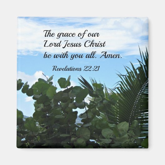 Openbaringen 22:21 magneet (Voorkant)