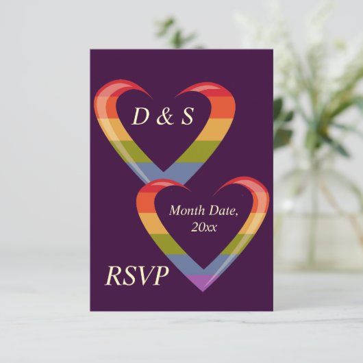 Opene harten kaart (Staand voorkant)