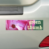 Openen, groen-duim bumpersticker (Op auto)