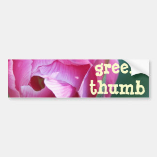Openen, groen-duim bumpersticker