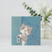 Openen: kat met sleutel kaart (Staand voorkant)