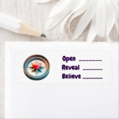 Openen, onthullen, geloven etiket (Insitu)