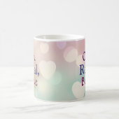 Openen, onthullen, geloven koffiemok (Center)