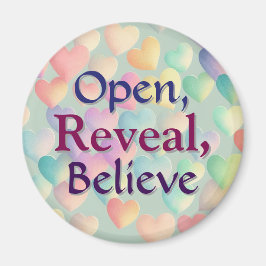 Openen, onthullen, geloven magneet