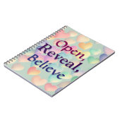 Openen, onthullen, geloven notitieboek (Linkerzijde)