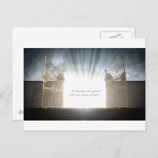 Openen van Heavens Gates Briefkaart (Voorkant / Achterkant)