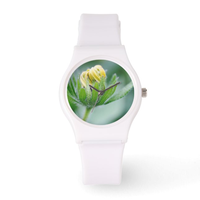 Openende Bloem Van Cone Flower Horloge (Voorkant)