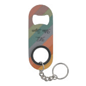 Opener Geschenk voor Hem met Eigen Naam en Initiaa Mini Flessenopener (Achterkant)
