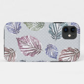 Opengewerkte bladeren op een lichtgrijze achtergro Case-Mate iPhone case (Achterkant (horizontaal))