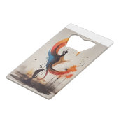 openhartig creditkaart flessenopener (Voorkant Gekanteld)