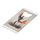 openhartig creditkaart flessenopener (Achterkant Gekanteld)