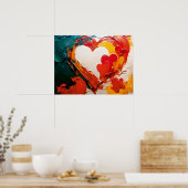 openhartig penseelwerk poster (Keuken)