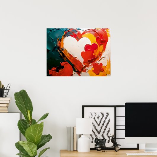 openhartig penseelwerk poster (Thuiskantoor)