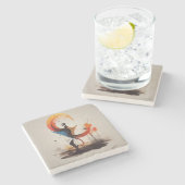 openhartig stenen onderzetter (Zijkant)