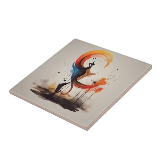 openhartig tegeltje (Zijkant)