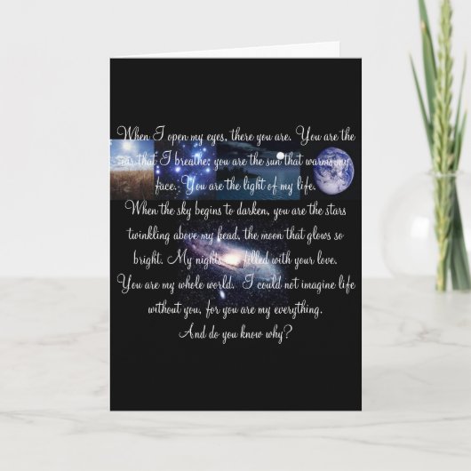 Openhartige liefde kaart (Voorkant)