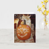 Openhartige Pompoen Kaart (Gele Bloem)