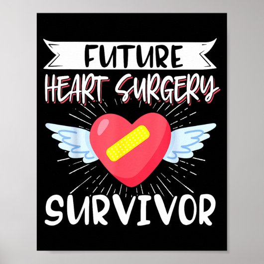 Openhartoperatie Byp Awareness Hart Toekomst Hart Poster (Voorkant)