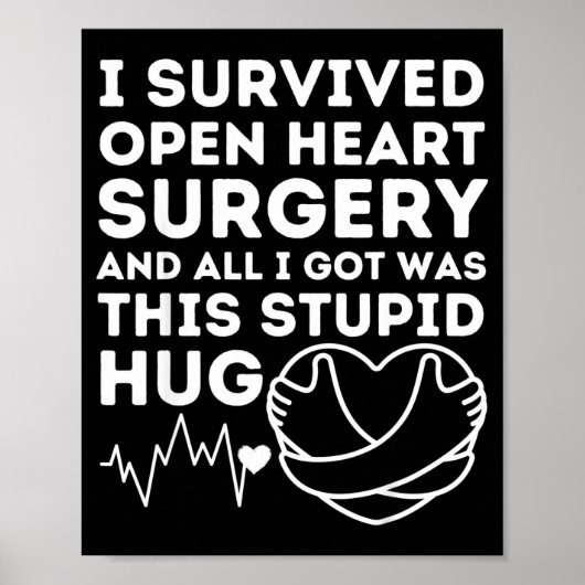 Openhartoperatie Liefde Knuffel Overlevende Post A Poster (Voorkant)