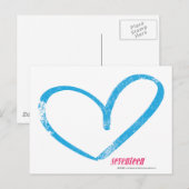 OpenHeart Aqua Briefkaart (Voorkant / Achterkant)