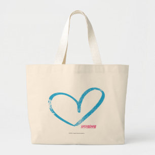 OpenHeart Aqua Grote Tote Bag