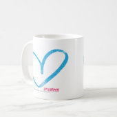 OpenHeart Aqua Koffiemok (Voorkant links)