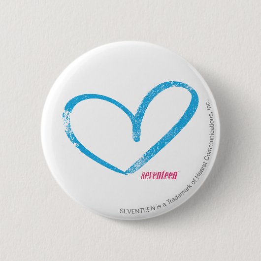 OpenHeart Aqua Ronde Button 5,7 Cm (Voorkant)