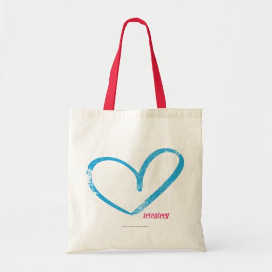 OpenHeart Aqua Tote Bag (Voorkant)
