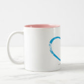 OpenHeart Aqua Tweekleurige Koffiemok (Links)
