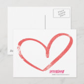 OpenHeart LtRoze Briefkaart (Voorkant / Achterkant)