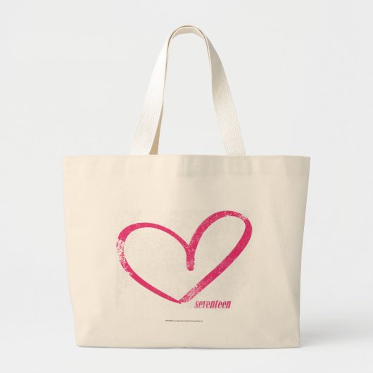 OpenHeart Magenta Grote Tote Bag (Voorkant)