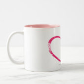 OpenHeart Magenta Tweekleurige Koffiemok (Links)